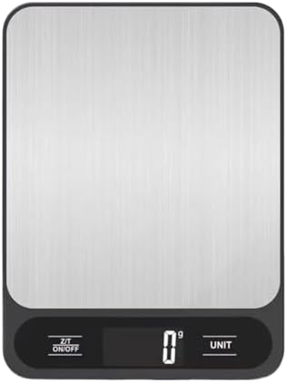 Electronic Scale, USB Digital Kitchen Scale 10Kg/1g Weighing Food Coffee Balance Smart Electronic Scales Weight Precision Grams,for Meal Prep, Baking and Cooking(USB Charging Black,10Kg) by Unknown