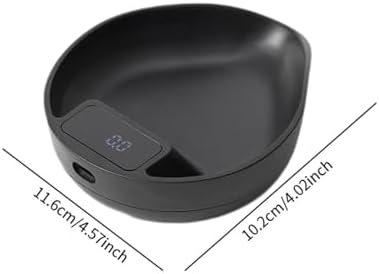 Coffee Scale Kitchen Scale Espresso Scale Pour Over Scale with 0.1g Precision and Led Screen Rechargeable Compact Body Suitable for Pour Over, Black - Image 2