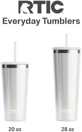 RTIC 28oz Everyday Tumbler, Insulated, Ceramic Lined, Snapdragon Glitter - Image 6