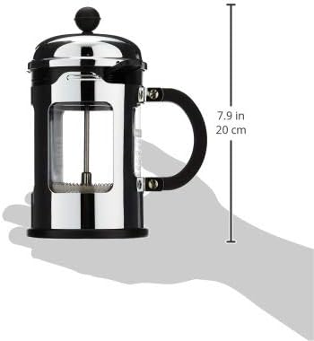 Bodum Chambord 4 Cup French Press Coffee Maker with Locking Lid Stainless Steel, 17-Ounce - Image 6