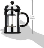 Bodum Chambord 4 Cup French Press Coffee Maker with Locking Lid Stainless Steel, 17-Ounce - Image 6