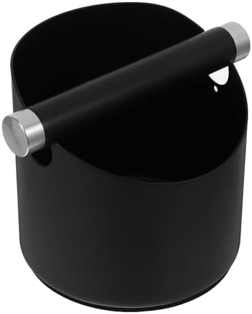 Espresso Knock Box Stainless Steel Large Capacity for Coffee Shops by Wakauto