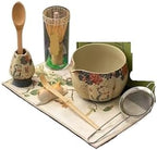 Matcha Eight Piece Set Bowl Tea Whisker Ceramic Mouth Tool Gift(A) by Unknown