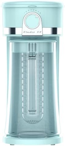 Retro Iced Tea Maker with Infuser, 3QT Glass Pitcher Electric Tea and Coffee Brewer, Adjustable Strength Cold Brew Maker for Iced Coffee, Iced Lattes, Sweet Tea & Fruit Infusions - Image 2
