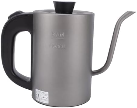 GLOGLOW Gooseneck Electric Kettle, 600W 0.8L Stainless Steel Pour Over Kettle with Auto Shut Off and Dry Boil Protection, for Coffee Tea Hot Water Boiler (US Plug 110V) - Image 3