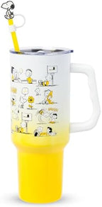 Silver Buffalo Peanuts Snoopy, Iconic Scenes, Stainless Steel Tumbler, 40oz by SilverBuffalo