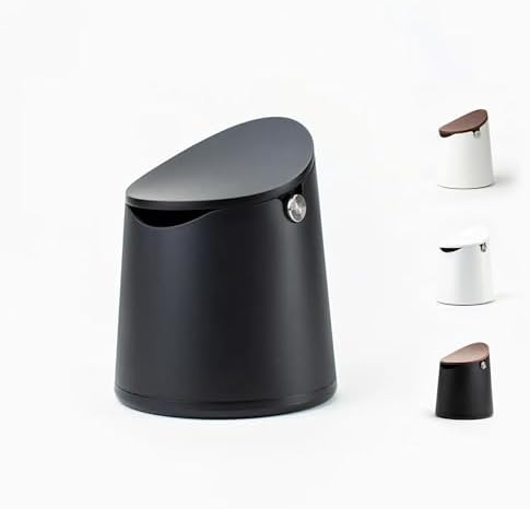 CREMA Arc Knock Box, Black Base & Black Lid by CremaCoffeeProducts