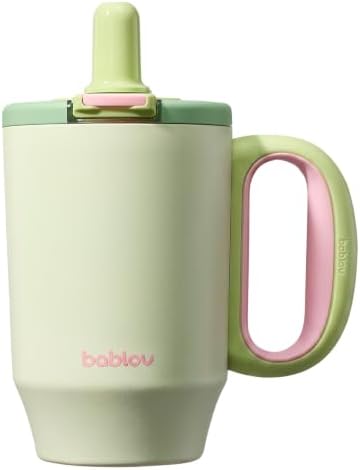 BABLOV Insulated Coffee Tumbler with Straw 23oz Travel Coffee Cup Green by bablov