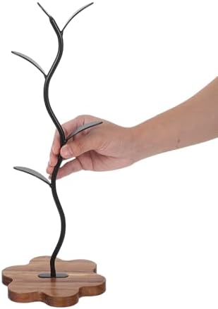 Generic Wood Mug Tree Holder: Mug Rack Wooden Stand Cup Rack Holder Teacup Tree Stand Kitchen Cup Hooks Desktop Storage Organizer for Kitchen Bathroom Light Brown - Image 6