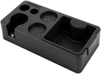 ShanSon Espresso Tamping Station for 51,53,54&58mm Portafilters,Tamper, Distributor, ABS espresso machine accessories with Built-in Detachable Knock Box & Tool Holder Rectangle by ShanSon