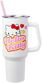 Silver Buffalo Sanrio Hello Kitty Name Heart, Stainless Steel Tumbler, 40oz by SilverBuffalo