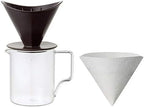 KINTO 28904 OCT Brewer Jug Set, 4 cups, Black, Graduated, Coffee, Dishwasher Safe by Unknown