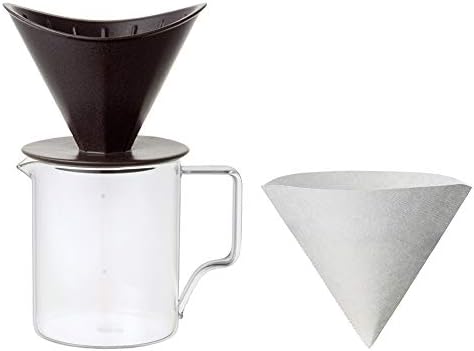 KINTO 28904 OCT Brewer Jug Set, 4 cups, Black, Graduated, Coffee, Dishwasher Safe by Unknown
