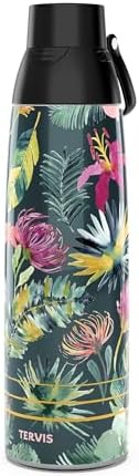 Tervis Venture Water Bottle Sara Berrenson - Kalani Peacock Triple Insulated Tumbler Travel Cup Keeps Drinks Cold & Hot, 36oz, Stainless Steel by TervisTumblerCompany