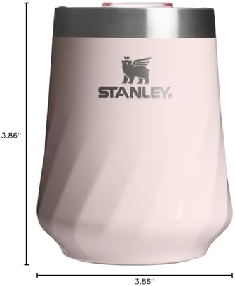 STANLEY Reserve Wine Tumbler | 11 oz Stainless Steel Travel Mug For Wine, Cocktails, Soda | Keeps Drinks Cold for Hours | BPA-Free | Rose Quartz Gloss - Image 7