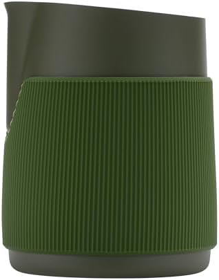 Normcore Handleless Milk Frothing Jug, Milk Pitcher 20.3 oz, Milk Frother Steamer Cup Stainless Steel Espresso Cup, Round Spout, Green, 600 ml - Image 4