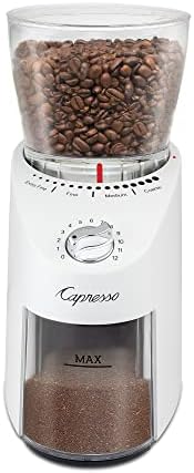 Capresso Infinity Plus Conical Burr Grinder, White, 11 oz (Pack of 2) - Image 4
