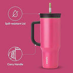 Owala Tumbler Stainless Steel Water Bottle 40 oz Watermelon Breeze - Image 3