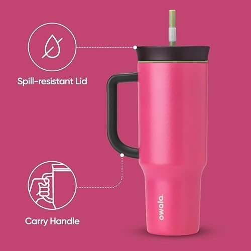 Owala Tumbler Stainless Steel Water Bottle 40 oz Watermelon Breeze - Image 3
