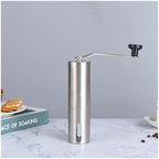 Stainless Home Portable Manual Coffee Grinder Hand Coffee Mill with Ceramic Burrs Adjustable Settings Portable Hand Crank Tools(Large) - Image 3