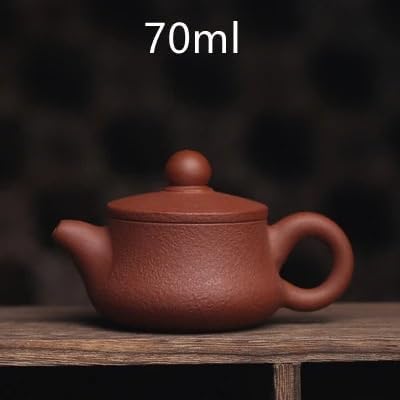 Tea Infuser Chinese Creative Purple Sand Kettle Chinese Tea Ceremony Supplies Loose Tea Teapot Multifunctional Ceramic Teapot Retro Tea Teapot Tea Kettle Stovetop(70ml teapot) - Image 2