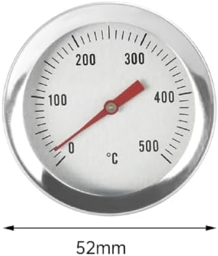 BBQ Thermometer Stainless Steel Oven Bimetallic 0-500°C High-Temperature - Image 3