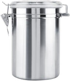 Cocoarm Stainless Steel Coffee Canister, Container Vacuum Sealed Storage Jar with Airtight Clamp Lid for Sugar Tea Bean (Extra Large 57L 13.1 X 14.4 X 18.5in) by Cocoarm