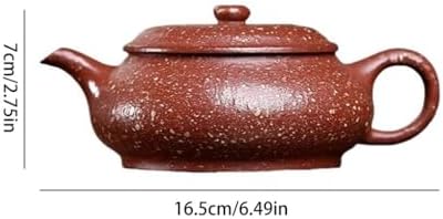 Tea Pots For Loose Tea Original Ore High Temperature Section Burning Red Coarse Sand Open Furnace Teapot Tea Room Table Tea Set Tea Infuser Pot - Image 2