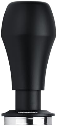Normcore 39mm Coffee Tamper V4.1 with Click Sound Feedback, Spring Loaded Tamper With Stainless Steel Flat Base, Compatible with Flair Classic, Flair Signature, NEO Flex, Black by NORMCORECOFFEETOOLS