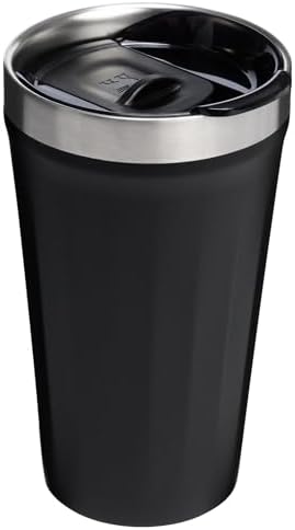 STANLEY Everyday Tumbler 16 oz | Press Fit Drink Through Lid | Beverage, Coffee, and Cocktail Cup | Insulated Stainless Steel Wine Glass | BPA-Free | Black 2.0, 16 Ounces (Pack of 6) - Image 4
