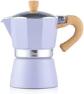 Bincoo Cute Espresso Maker Stovetop - Small Moka Pot 2 Espresso Cups/120ML,Espresso Pot Italian Coffee Maker for Home Camping Cafe Office (Purple) by Bincoo