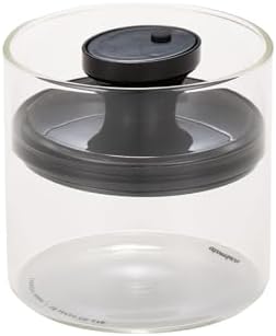 シービージャパン(CB JAPAN) CBJAPAN Storage Container, Heat Resistant Glass Canister, 13.5 fl oz (400 ml), Can Deflate Excess Air for Storage, Heat Resistant Glass Canister, S Size Atomico by Unknown