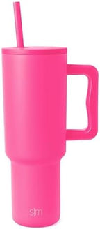 Simple Modern 40 oz Trek Tumbler with Handle and Straw Lid | Cup Holder Friendly Insulated Stainless Steel Travel Mug | Raspberry Vibes by Unknown