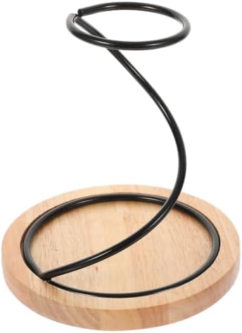 STOBAZA Metal Filter Cup Holder with Stable Wooden Base by EaseLiving