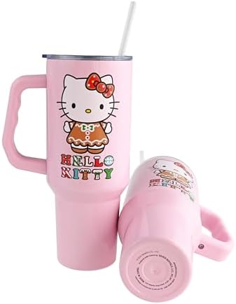 Silver Buffalo Sanrio Hello Kitty Holiday, Stainless Steel Tumbler, 40oz - Image 4
