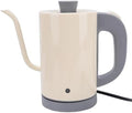 AUNMAS Stainless Steel Electric Gooseneck Kettle 600W 800ml with Precise Temperature Control and Rapid Heating for Pour Over Coffee (US Plug 110V) by AUNMAS