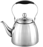 Thickened Teapot with Removable Infuser Stainless Steel for Hotels Restaurants(Silver,2L) by Unknown