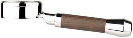 Angled 58mm E61 Bottomless Portafilter Compatible with Profitec Go, ECM, Lelit, Rocket and Other E61 Grouphead Machines 18-20g basket included (Walnut FusionV6, 58mm For E61) by LILQCoffeeEssentials