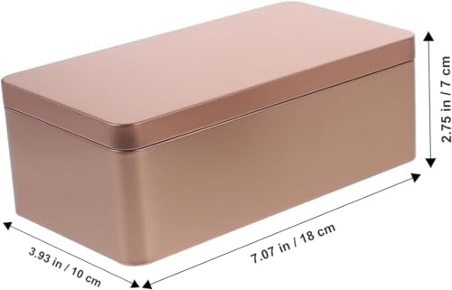 Boxes Storage Box Tea Storage Containers Candy Storage Tin Jar Metal Tea Tin Loose Tea Leaf Tin Container Coffee Tea Canister Candy Tins Cans Spice Tin Gift Coffee Can Iron-Silver+Goldenx2pcs - Image 3