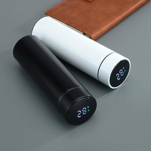 Intelligent temperature measurement thermal cup, 304 stainless steel double-layer vacuum straight bottle 500ml - Image 4