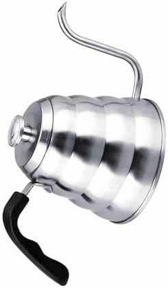 Zerodis Gooseneck Pour Over Coffee Pot, 304 Stainless Steel Drip Kettle with Thermometer, for Gas Electric Induction Stoves Stovetop Kettle (1.2L) - Image 5