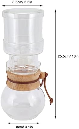 Adjustable Glass Coffee Drip Pot with Fine Filter Paper, pour Over Coffee Maker for Iced Drinks, Milk, Professional Design for Precise Brewing, 400Ml Capacity - Image 6