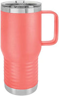 Polar Camel 20 oz. Vacuum Insulated Travel Mug with Slider Lid (Coral) by Polar+Camel