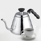 1L Stainless Steel Gooseneck Kettle Pour Over Pot Induction Compatible with Slow Flow Spout for Coffee & Tea - Image 4