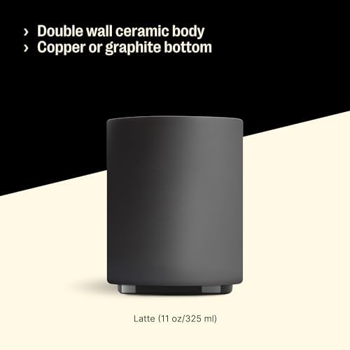 Fellow Monty Latte Art Cup 11oz - Double Wall Ceramic, Handle-Free - Image 4