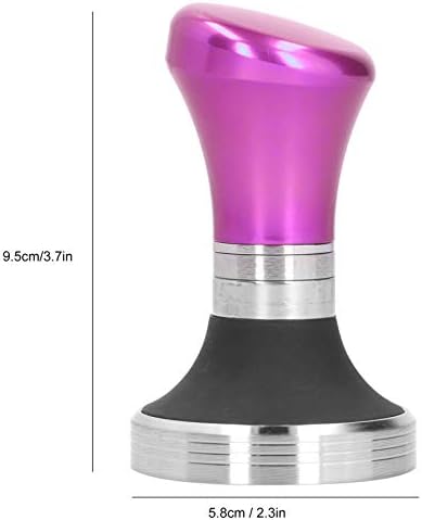 Coffee Tamper 58mm, Espresso Coffee Tamper Hammer Coffee Tamping Tool Calibrated Flat Tamper with Stainless Steel Base(Pink) - Image 5