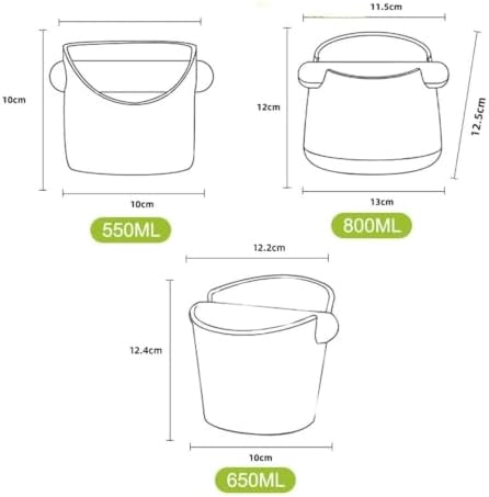 Coffee Knock Box with Removable Knock Bar, ABS Stainless Steel - Image 7