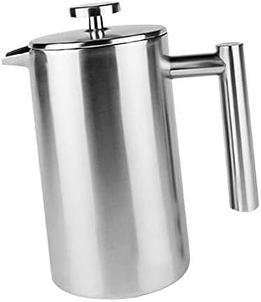 Stainless Steel French Press Coffee Maker with Double Insulated Walls - Hot Coffee for Longer - 1L Capacity - Great for Home or Camping - 350ml - Image 3