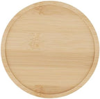 HOIGON 20 Pack Round Bamboo Coasters, 5 Inch Natural Wooden Coasters, Round Bamboo Tray Saucer Set for Drinks, Crafts, Succulents - Image 4