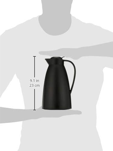Alfi Glass Vacuum Frosted Plastic Carafe, 1 L, Black (AG2800BK2) (Pack of 2) - Image 5